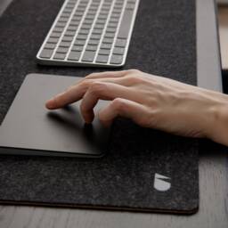 Merino Wool Felt & Cork Desk Mat Large Home Office Pad - thumbnail 3