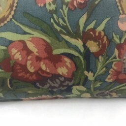 Floral Linen Lumbar Cushion Cover, Velvet Back By Sheila Coombes Design - thumbnail 4