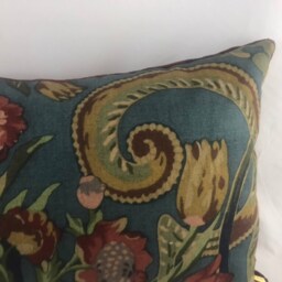 Floral Linen Lumbar Cushion Cover, Velvet Back By Sheila Coombes Design - thumbnail 3