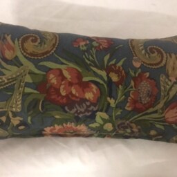 Floral Linen Lumbar Cushion Cover, Velvet Back By Sheila Coombes Design - thumbnail 2