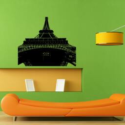 Eiffel Tower Paris City France Monument Wall Sticker Vinyl Mural Decal Home House Apartment Art Decor Free Shipping L054 - thumbnail 1