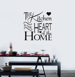 Kitchen Quote Vinyl Wall Decal Saying Dining Room Home Art Stickers Mural - #2805Di - thumbnail 1
