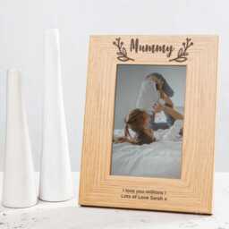 Personalised Engraved Mum Photo Frame - Mothers Day Gifts From Daughter Christmas For Sentimental Keepsake Gift Mummy - thumbnail 3