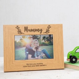 Personalised Engraved Mum Photo Frame - Mothers Day Gifts From Daughter Christmas For Sentimental Keepsake Gift Mummy - thumbnail 2