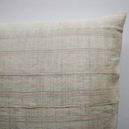 Natural Striped Hmong Pillow Cover With Neon Stripes 18 - thumbnail 3