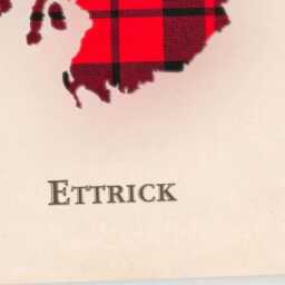 Clan Ettrick Scottish Tartan Map - Of Scotland Family Wall Decor, Ready To Hang - thumbnail 4