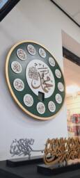 Islamic Clock, 12 Imam Calligraphy, Arabic Wall Decor - thumbnail 1