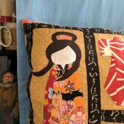 Hand Made Japanese Style Throw Cushions 50cm X - thumbnail 2