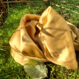 Gold Mushroom Dyed Mulberry Silk Pillowcases - Queen & Standard Sizes - thumbnail 2