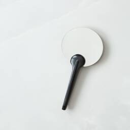 Small Double Sided Hand Mirror. Table Top Home D??cor Handmade Mirror With A Wooden Handle. Sculpture - thumbnail 3