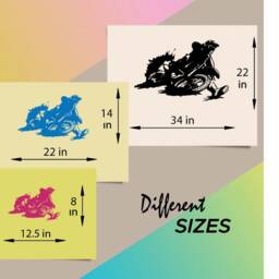 In-Style Decals Wall Vinyl Decal Home Decor Art Sticker Dirt Bike in Biker Rider Extreme Moto Sports Removable Stylish Mural Design 101 - thumbnail 2