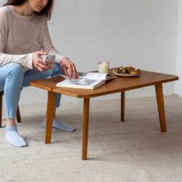 Birch Plywood Rectangle Coffee Table, Low Sofa Table - thumbnail 3