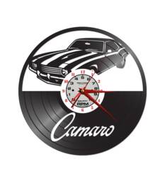 Free Shippingfree Shipping Camaro Themed Vinyl Record Clock - thumbnail 1