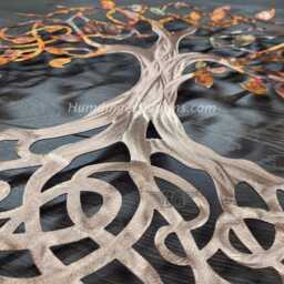 Copper Tree Of Life Wall Decor, Patina Finish, Infinity Art - 23.5x23.5 Inches - thumbnail 3
