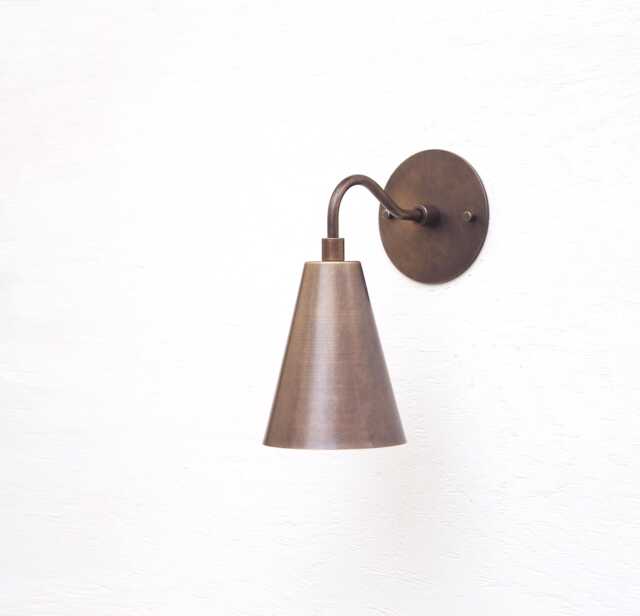 Brass Wall Sconce Light With, Modern Brass Light, Mid Century Wall Sconce Ul Listed, No.0463 - image 1
