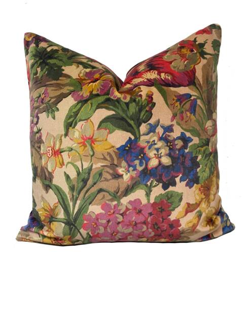 High End Luxury Designer Velvet Floral Alabaster Handmade Cushion Cover Interior Decorative - image 1