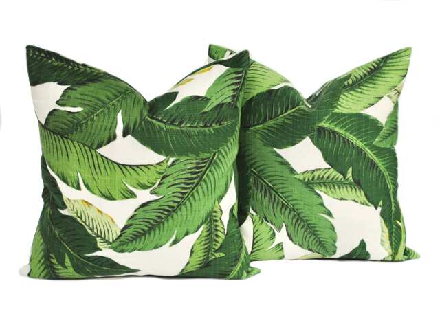 2 Tommy Bahama Pillow Covers, Cushion, Decorative Throw Pillow, Palm Tree Accent Outdoor Case - image 1