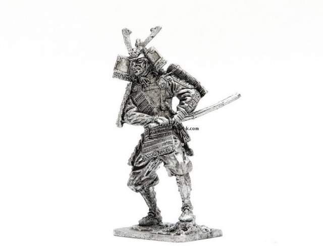 Tin 54mm Japan. Samurai 12Th Century - image 1