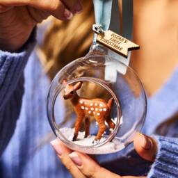 Personalised Baby Deer First Christmas Bauble - thumbnail 2