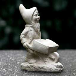 Hardworking Gnome Statue Concrete Garden With Tools Stone Worker Dwarf Sculpture Outdoor Yard Decoration Handmade Art Lover Gift - thumbnail 3
