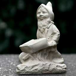 Hardworking Gnome Statue Concrete Garden With Tools Stone Worker Dwarf Sculpture Outdoor Yard Decoration Handmade Art Lover Gift - thumbnail 1