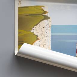 Beachy Head Lighthouse Travel Poster - English Wall Art East Sussex A3, A2, A1 - thumbnail 3