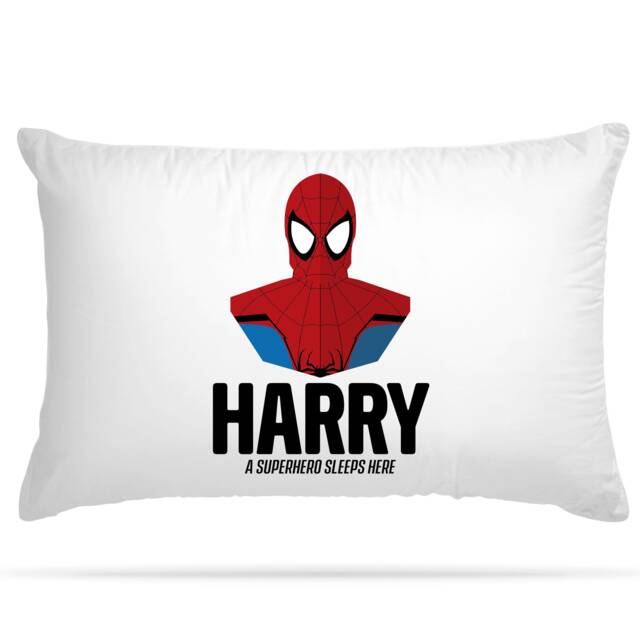 Customised Superhero Themed Pillow Case With 19 Character Option Personalised Gifts For Girls & Boys Sleepover Party Or Home Accessories - image 1