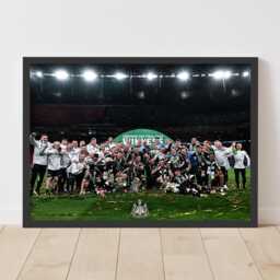 Newcastle United Cup Winners Print - Full Team Celebration Poster - thumbnail 1