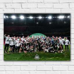 Newcastle United Cup Winners Print - Full Team Celebration Poster - thumbnail 2