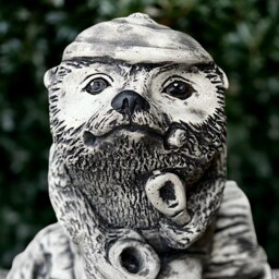 Concrete Sitting Hedgehog Statue Outdoor Animal Figurine Cement Ornament Hedgehog Lover Gift Yard Art Front Door Decoration - thumbnail 2