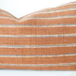 Brown Tribal Hemp Hand Woven Natural Dye Color Pillow Cover - thumbnail 2