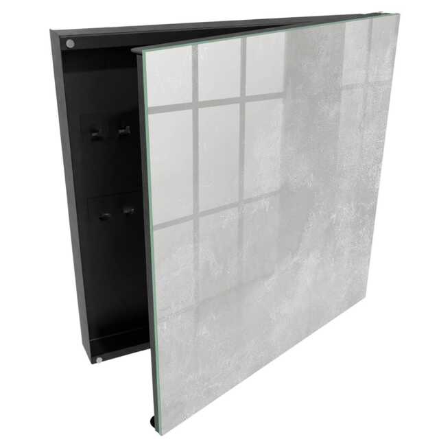 Gray Elegance Wall Mounted Key Cabinet, Box For Wall, Minimalist Textures, Lovers Of Minimalism & Modernity - image 1