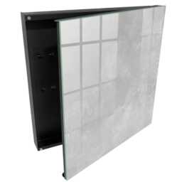 Gray Elegance Wall Mounted Key Cabinet, Box For Wall, Minimalist Textures, Lovers Of Minimalism & Modernity - thumbnail 1