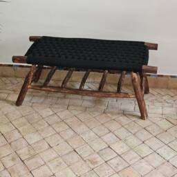Wooden Bench With Integrated Storage - thumbnail 4