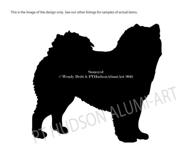 Samoyed Dog Christmas Tree Topper, Holiday Decoration, Aluminum, Pet Memorial, Yard Stake, Wall Hanging, Metal Dog, Silver, Lover Gift