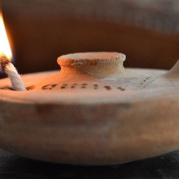 Eco Small Candle, Oil Lamp New Home, Collectible Lamp, Authentic Oil Lamp, Ancient Rustic Holy Mini Wicks - thumbnail 4