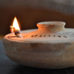 Eco Small Candle, Oil Lamp New Home, Collectible Lamp, Authentic Oil Lamp, Ancient Rustic Holy Mini Wicks - thumbnail 2