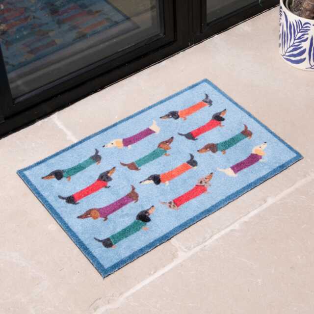 Dachshund Indoor Washable Doormat - image 1