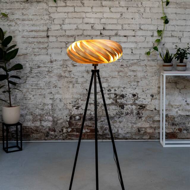 standing Lamp Made Of Olive Ash Wood, Handmade Design Lamp - image 1