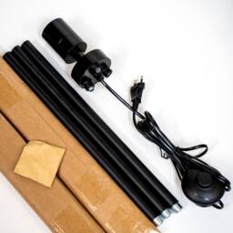 standing Lamp Made Of Olive Ash Wood, Handmade Design Lamp - thumbnail 4