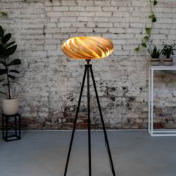standing Lamp Made Of Olive Ash Wood, Handmade Design Lamp - thumbnail 1