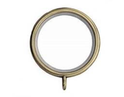 25mm - 28mm Antique Brass Glider Metal Curtain Rings 40mm Inner 50mm Outer