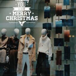 Merry Christmas Sticker For Window Xmas Shop Display Home Decoration Decal - thumbnail 3