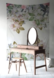 Floral Composition - Wall Tapestry Tapestry Hangings Wanderlust Bohemian Home Decor Dorm T#56 - thumbnail 1