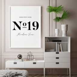 Personalised Home Address Print Custom Family Name Wall Art - thumbnail 2