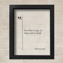 Transparent John Galsworthy Quote Love Print Wall Art Husband Gift Poster Inspirational - thumbnail 2