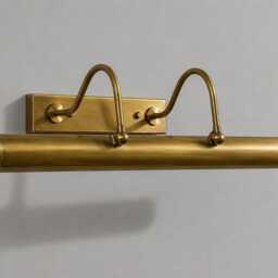 Vintage Solid Brass Picture Light - Mid Century Modern Adjustable Style - 15 Inch Painting - thumbnail 3