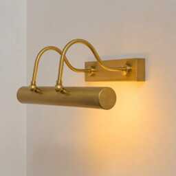 Vintage Solid Brass Picture Light - Mid Century Modern Adjustable Style - 15 Inch Painting - thumbnail 2