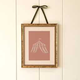 Vintage Circus Tent Print - Nursery Wall Art Whimsical Artwork For Baby, Child Or Playroom - thumbnail 1