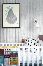 Grey Wood Texture Wallpaper Peel & Stick Home Decor Wall Decals Sticker Reusable Fabric - thumbnail 1